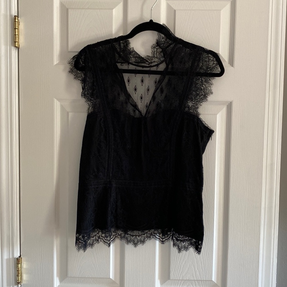 Lace corset style blouse